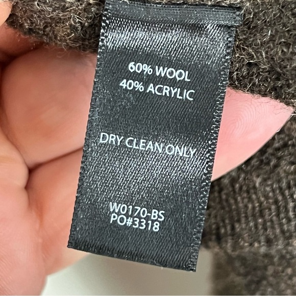 Betabrand Black Sheep Wrap Sweater S/M Brown Wool/Alpaca Blend Hooded Cardigan - Picture 8 of 13